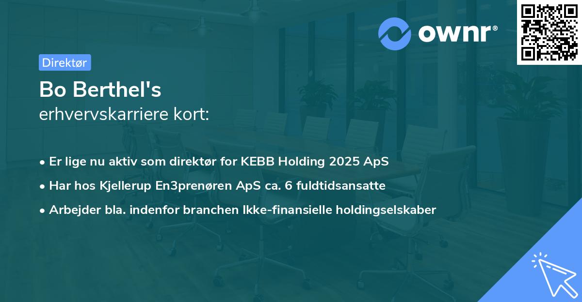 Bo Berthel's erhvervskarriere kort