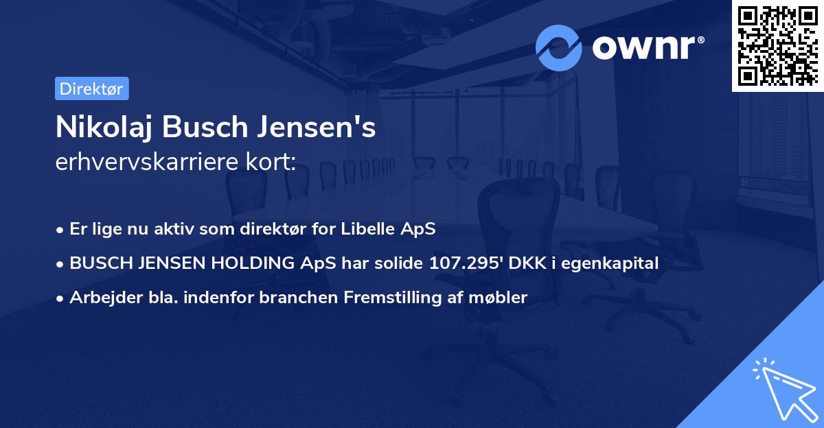 Nikolaj Busch Jensen's erhvervskarriere kort