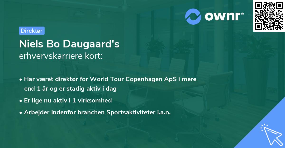 Niels Bo Daugaard's erhvervskarriere kort