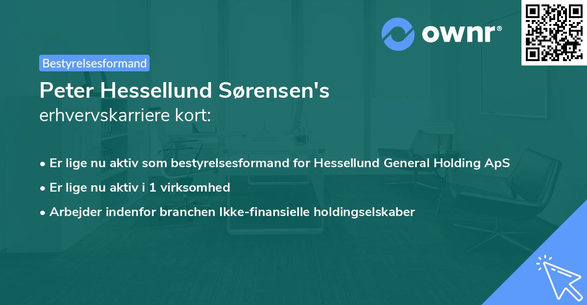 Peter Hessellund Sørensen's erhvervskarriere kort