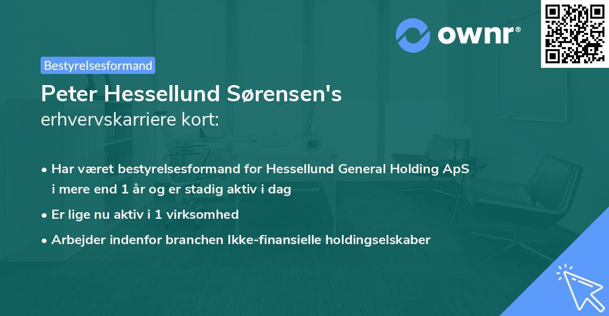 Peter Hessellund Sørensen's erhvervskarriere kort
