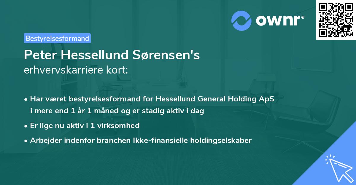 Peter Hessellund Sørensen's erhvervskarriere kort