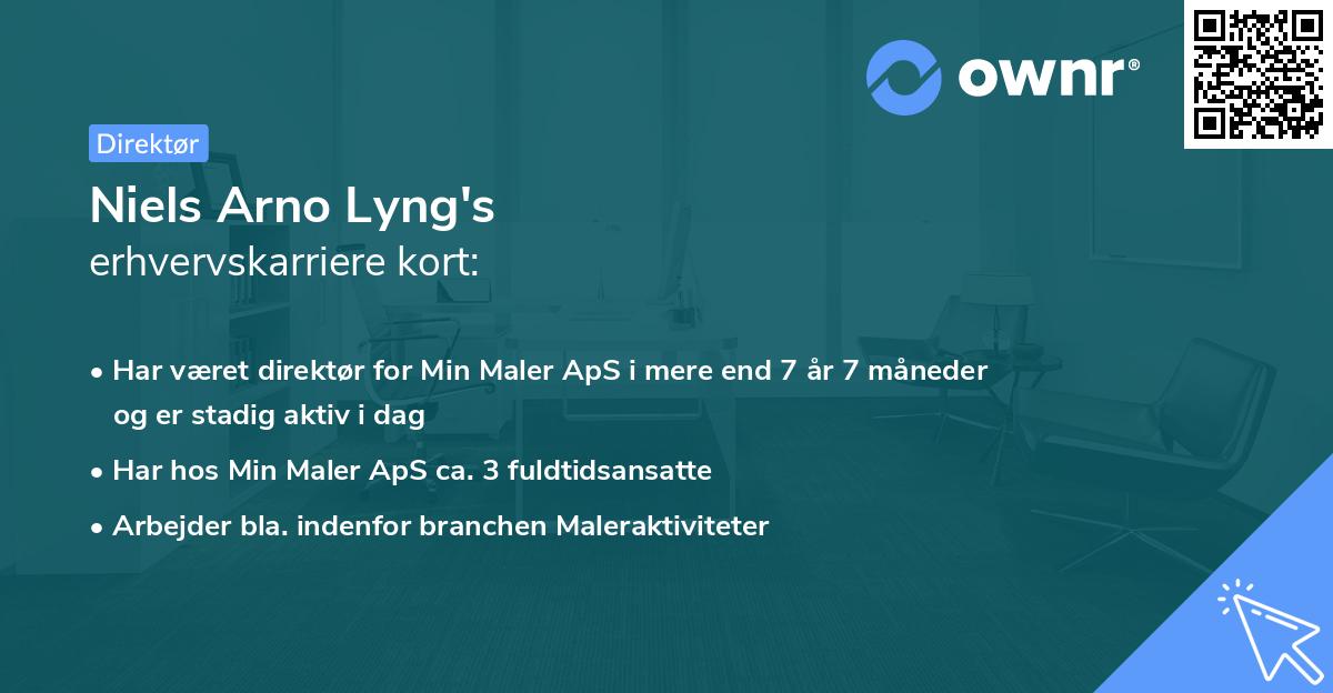 Niels Arno Lyng's erhvervskarriere kort