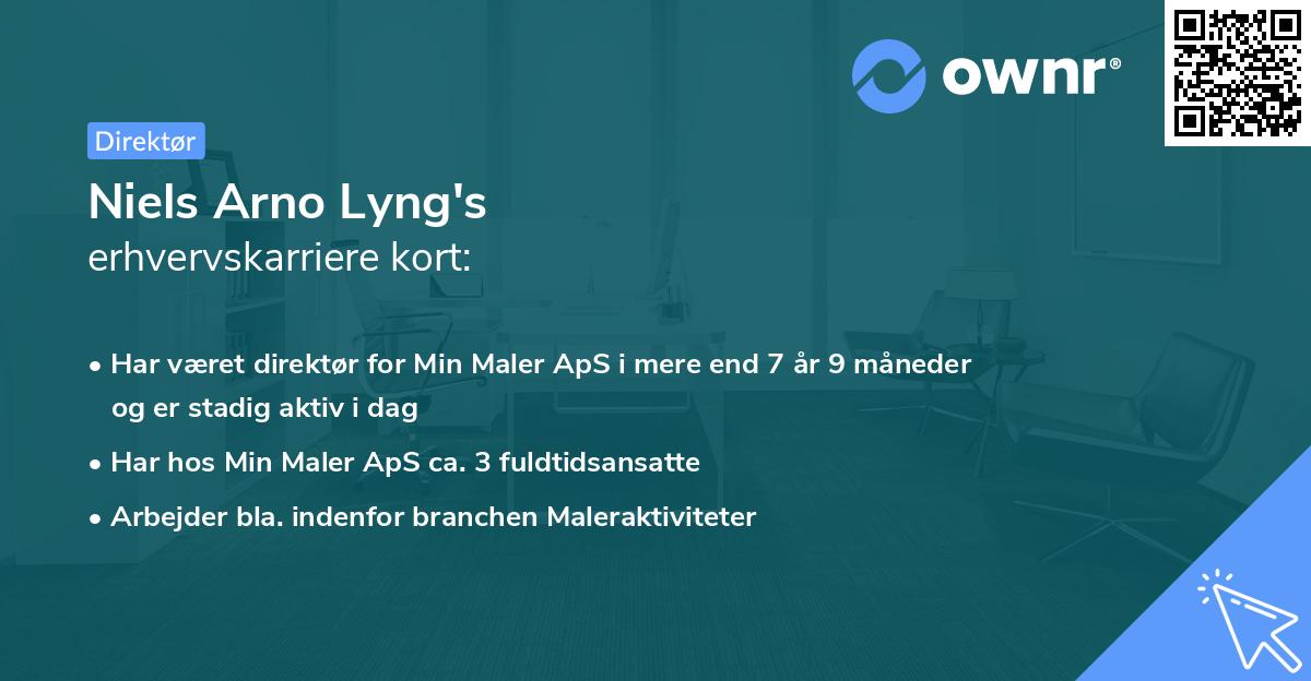 Niels Arno Lyng's erhvervskarriere kort