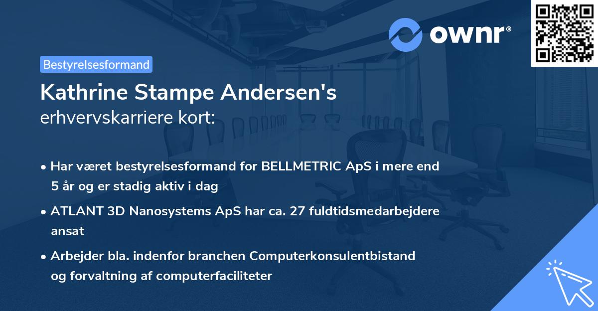 Kathrine Stampe Andersen's erhvervskarriere kort