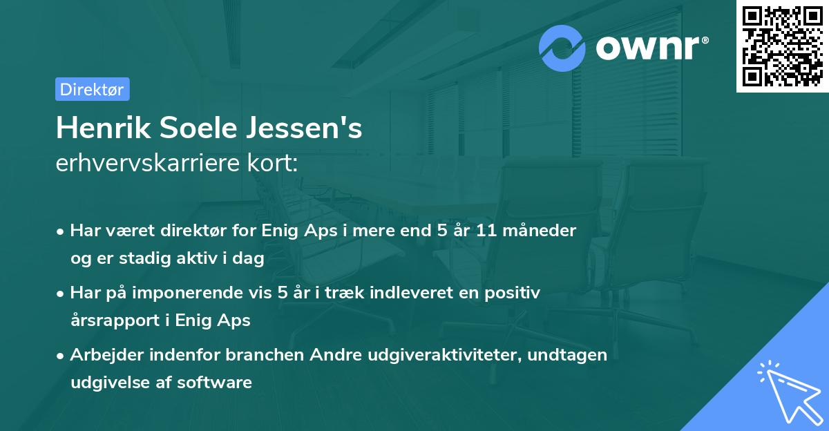 Henrik Soele Jessen's erhvervskarriere kort