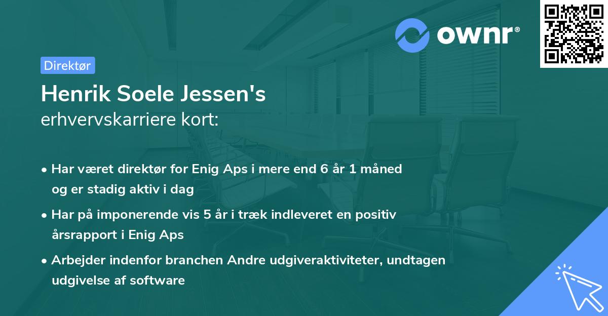 Henrik Soele Jessen's erhvervskarriere kort