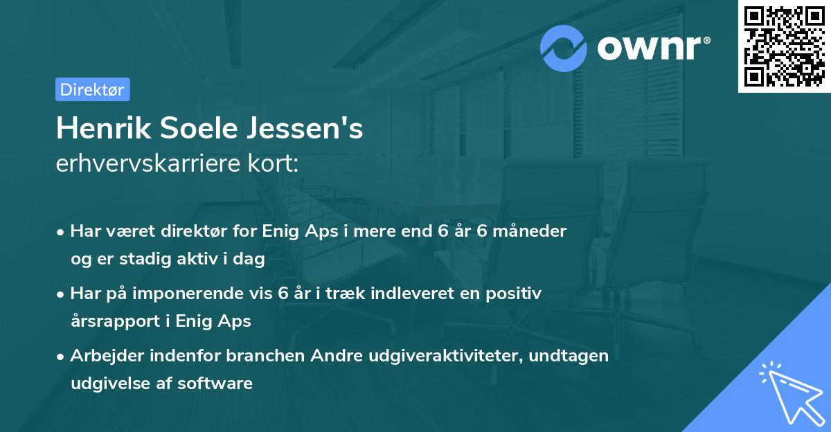 Henrik Soele Jessen's erhvervskarriere kort