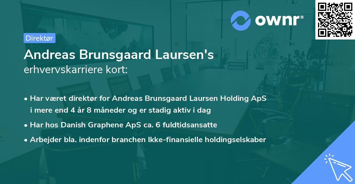 Andreas Brunsgaard Laursen's erhvervskarriere kort