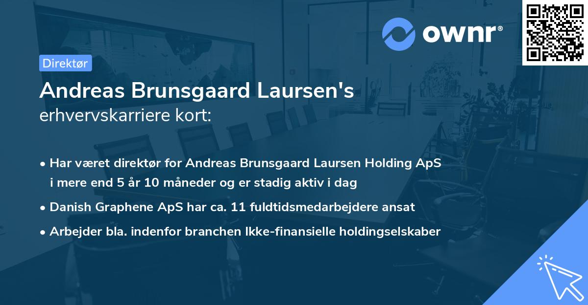 Andreas Brunsgaard Laursen's erhvervskarriere kort