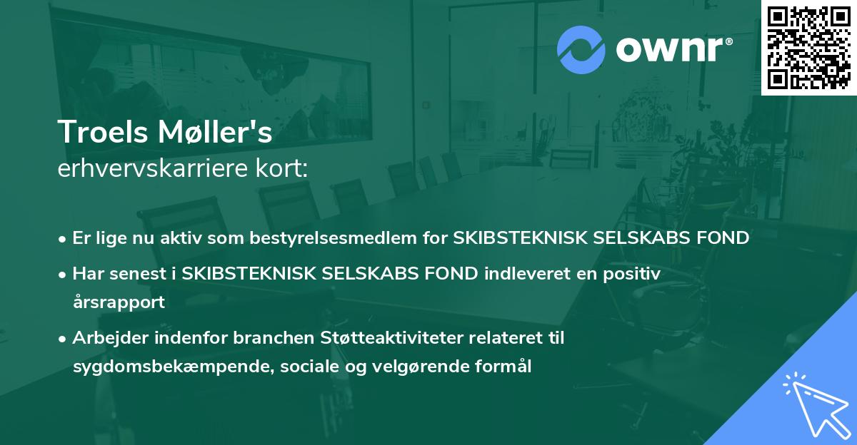 Troels Møller's erhvervskarriere kort