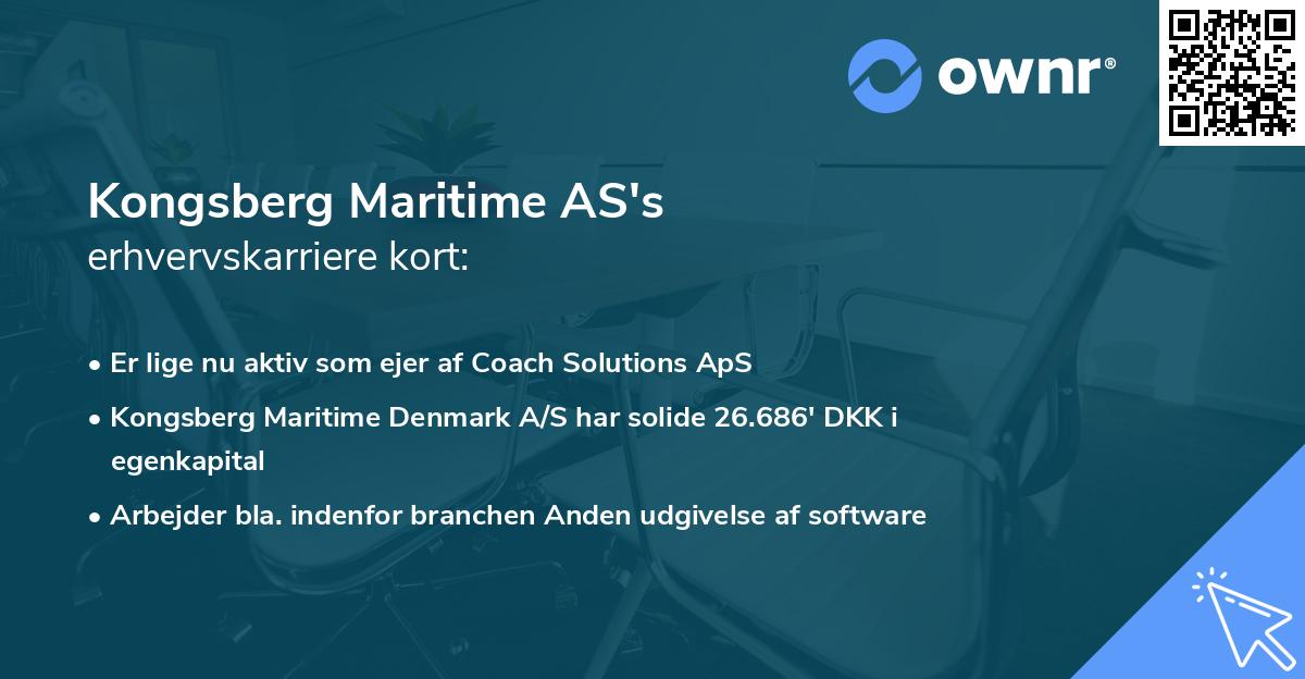 Kongsberg Maritime AS's erhvervskarriere kort