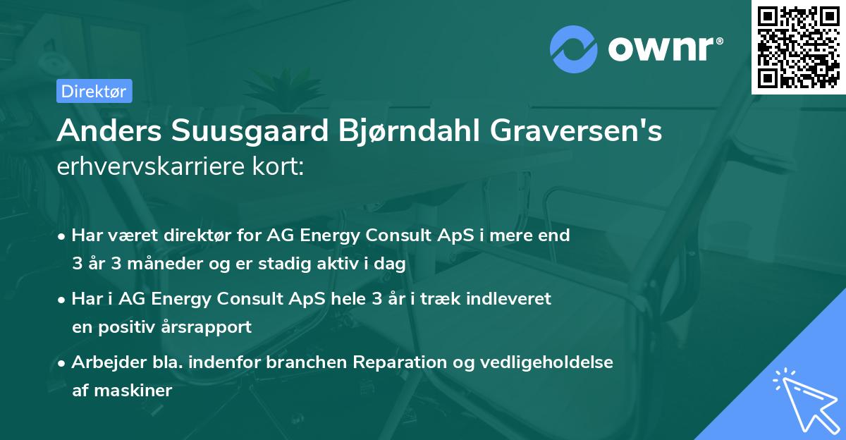 Anders Suusgaard Bjørndahl Graversen's erhvervskarriere kort