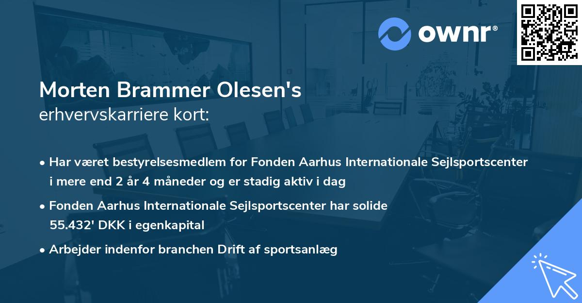 Morten Brammer Olesen's erhvervskarriere kort