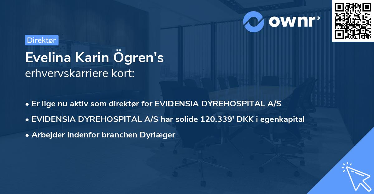 Evelina Karin Ögren's erhvervskarriere kort