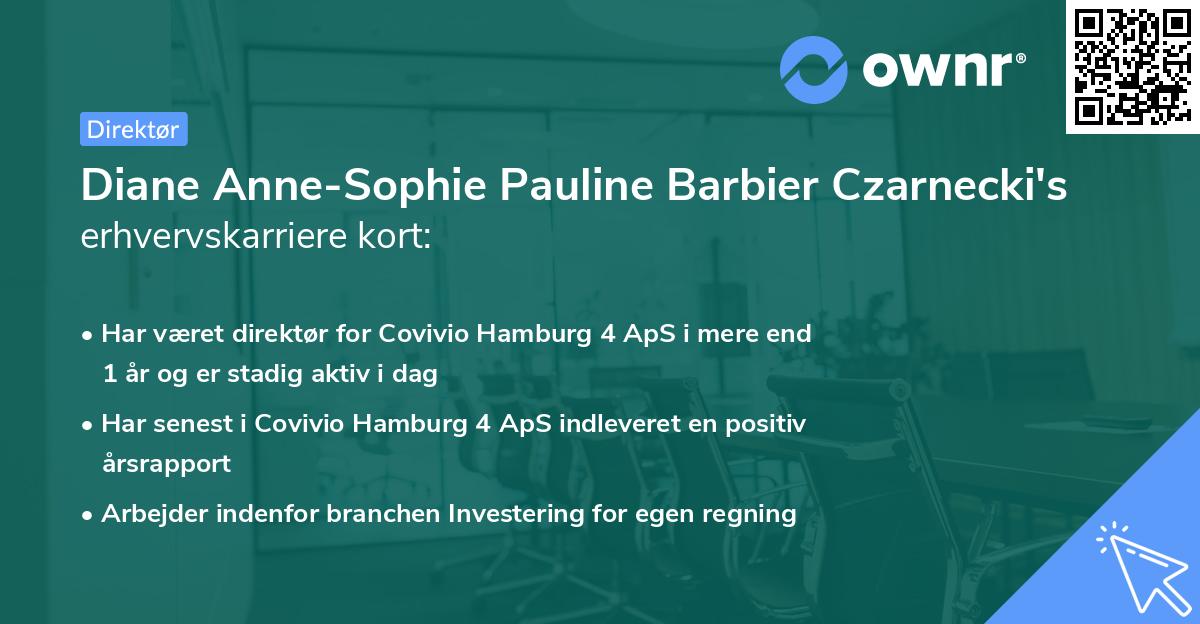 Diane Anne-Sophie Pauline Barbier Czarnecki's erhvervskarriere kort