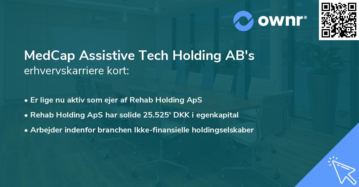 MedCap Assistive Tech Holding AB's erhvervskarriere kort