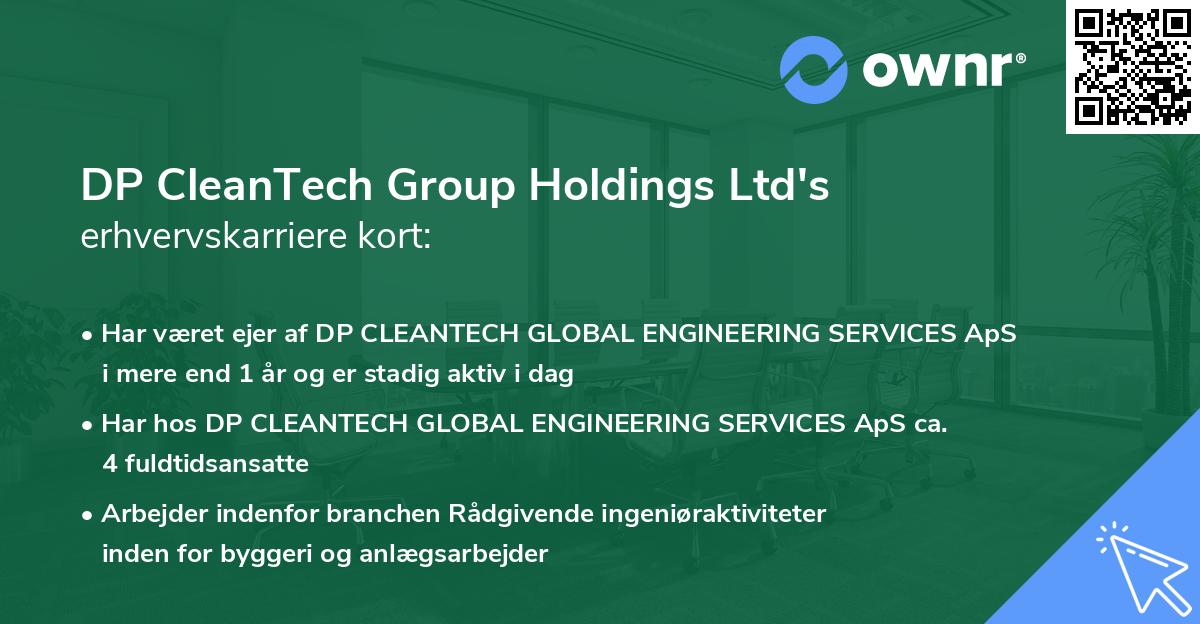 DP CleanTech Group Holdings Ltd's erhvervskarriere kort