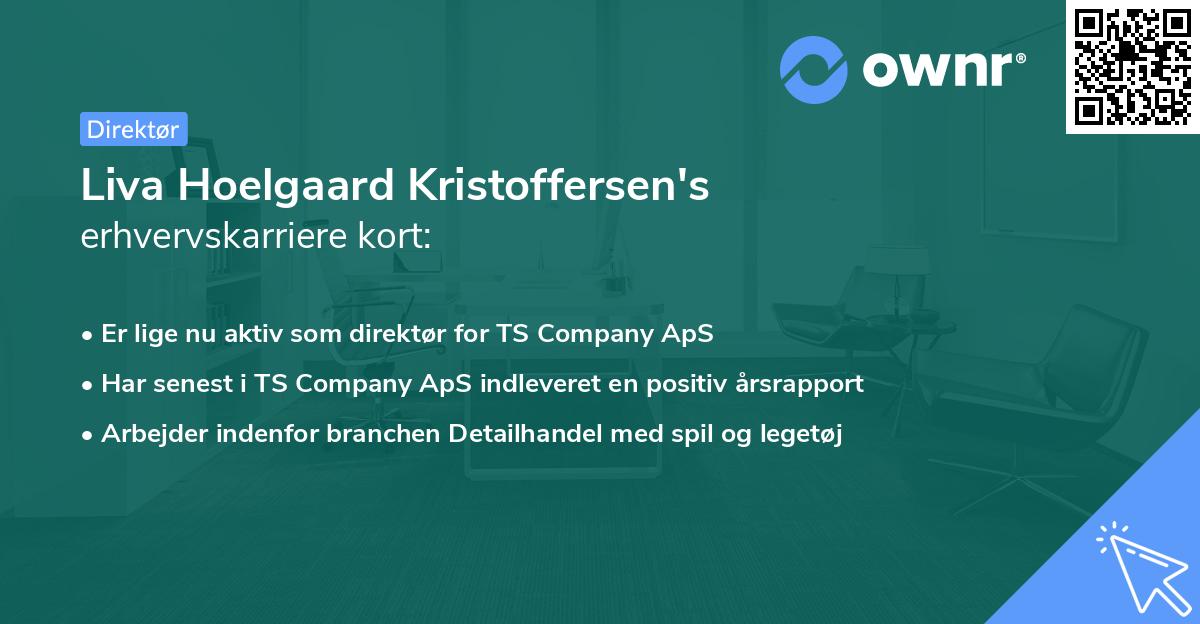 Liva Hoelgaard Kristoffersen's erhvervskarriere kort