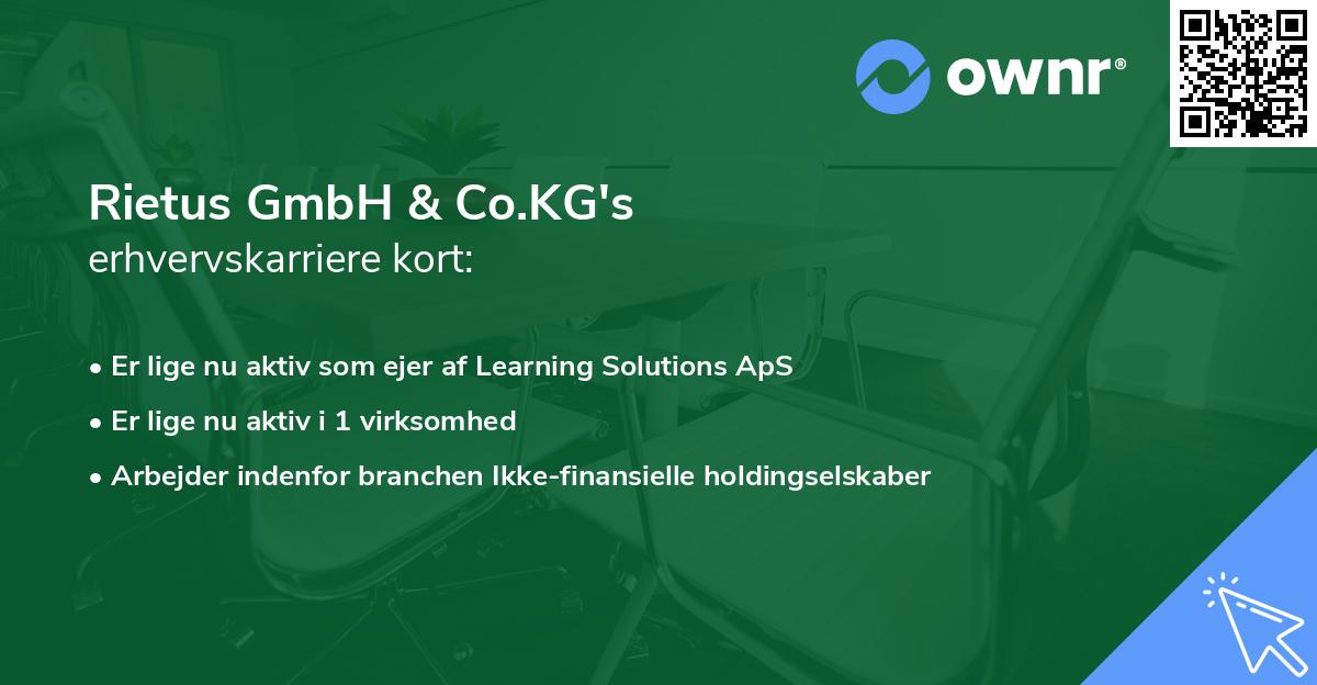 Rietus GmbH & Co.KG's erhvervskarriere kort