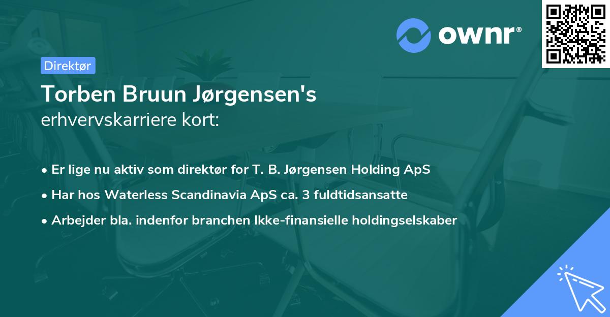Torben Bruun Jørgensen's erhvervskarriere kort