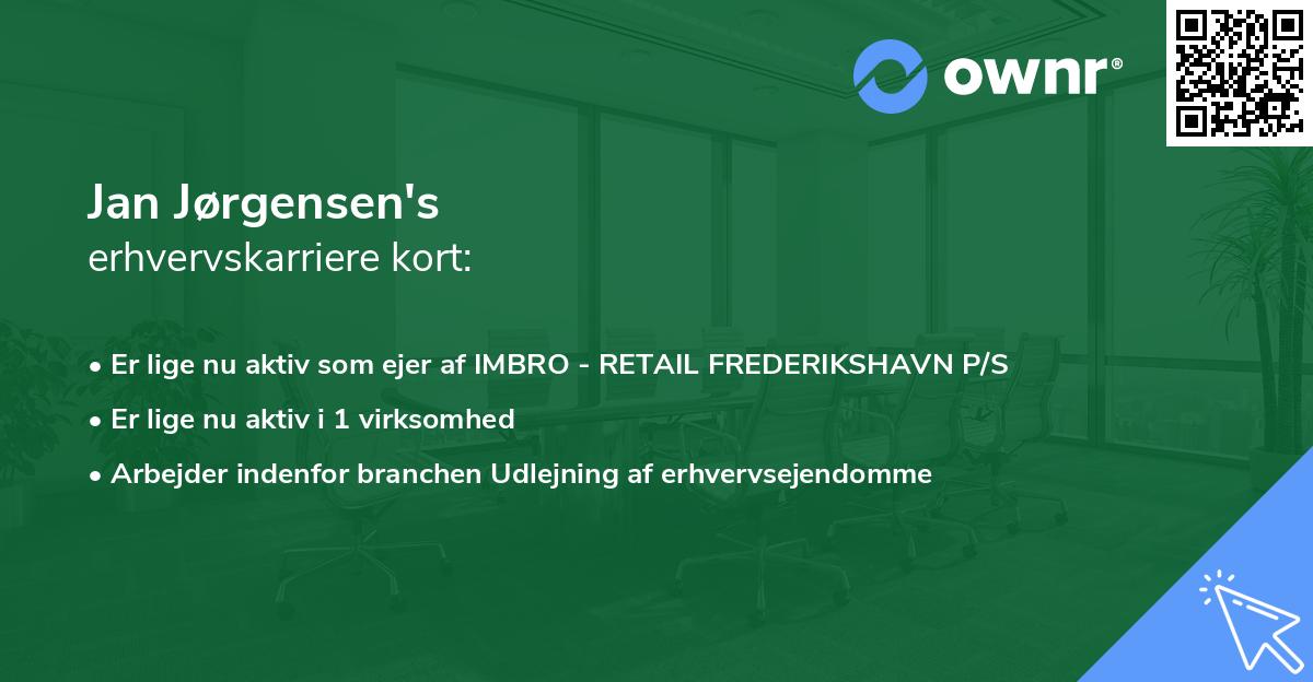 Jan Jørgensen's erhvervskarriere kort