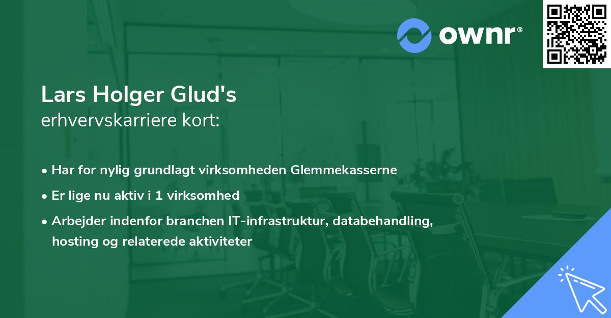 Lars Holger Glud's erhvervskarriere kort