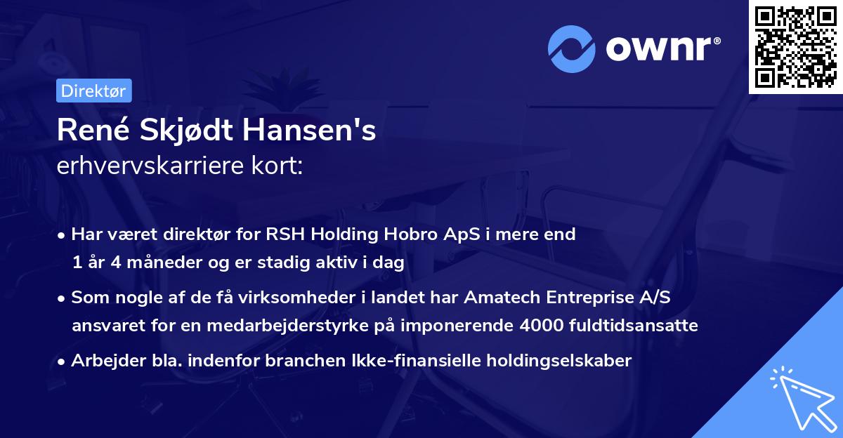 René Skjødt Hansen's erhvervskarriere kort