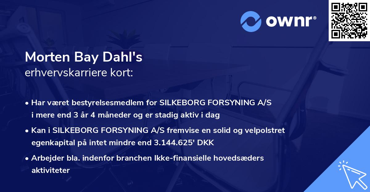 Morten Bay Dahl's erhvervskarriere kort