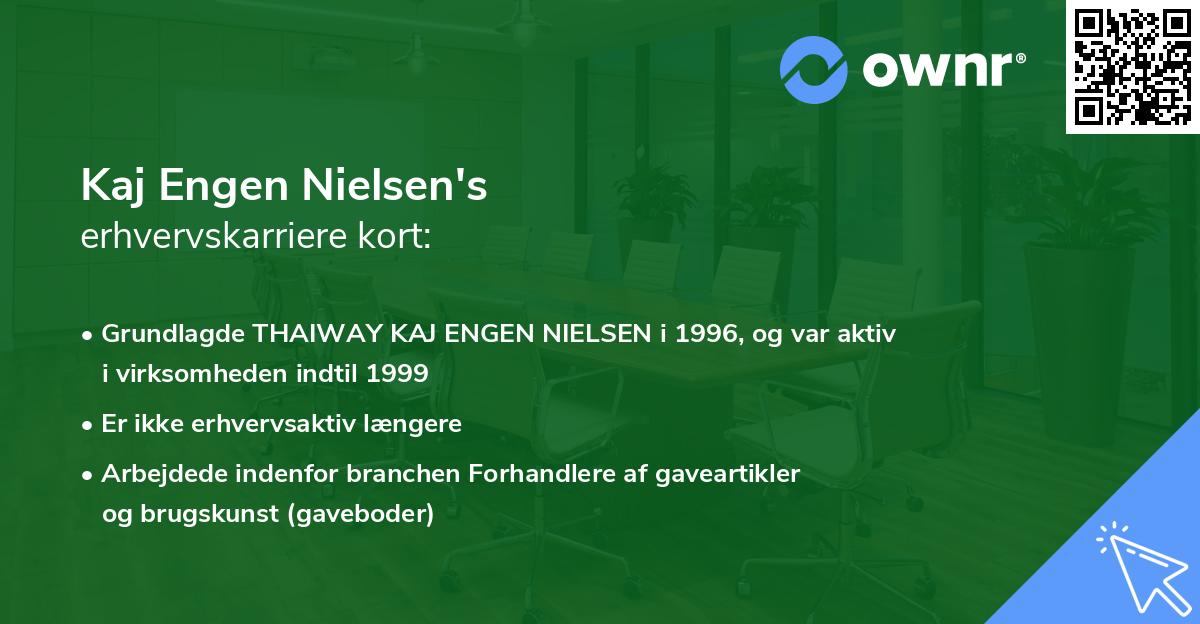 Kaj Engen Nielsen's erhvervskarriere kort