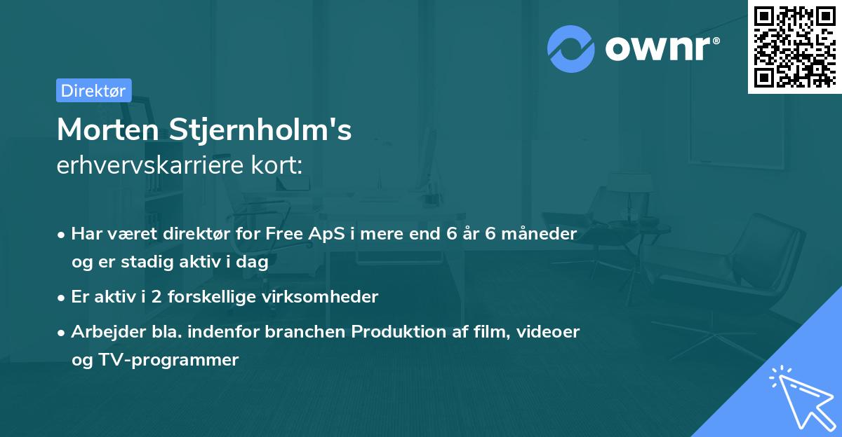 Morten Stjernholm's erhvervskarriere kort