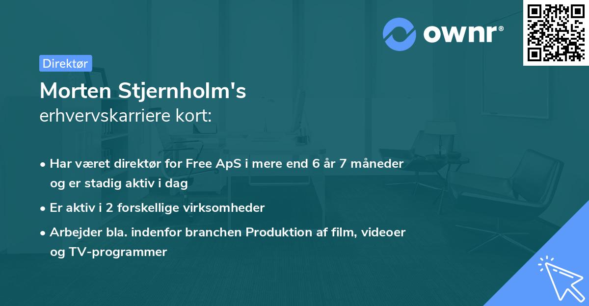Morten Stjernholm's erhvervskarriere kort