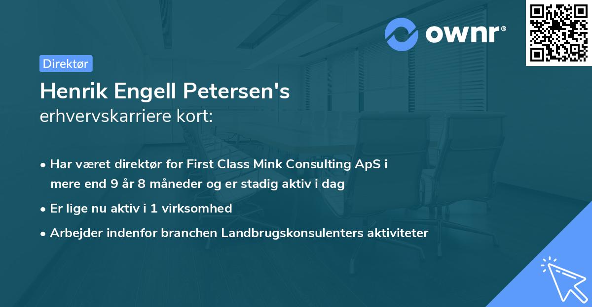 Henrik Engell Petersen's erhvervskarriere kort