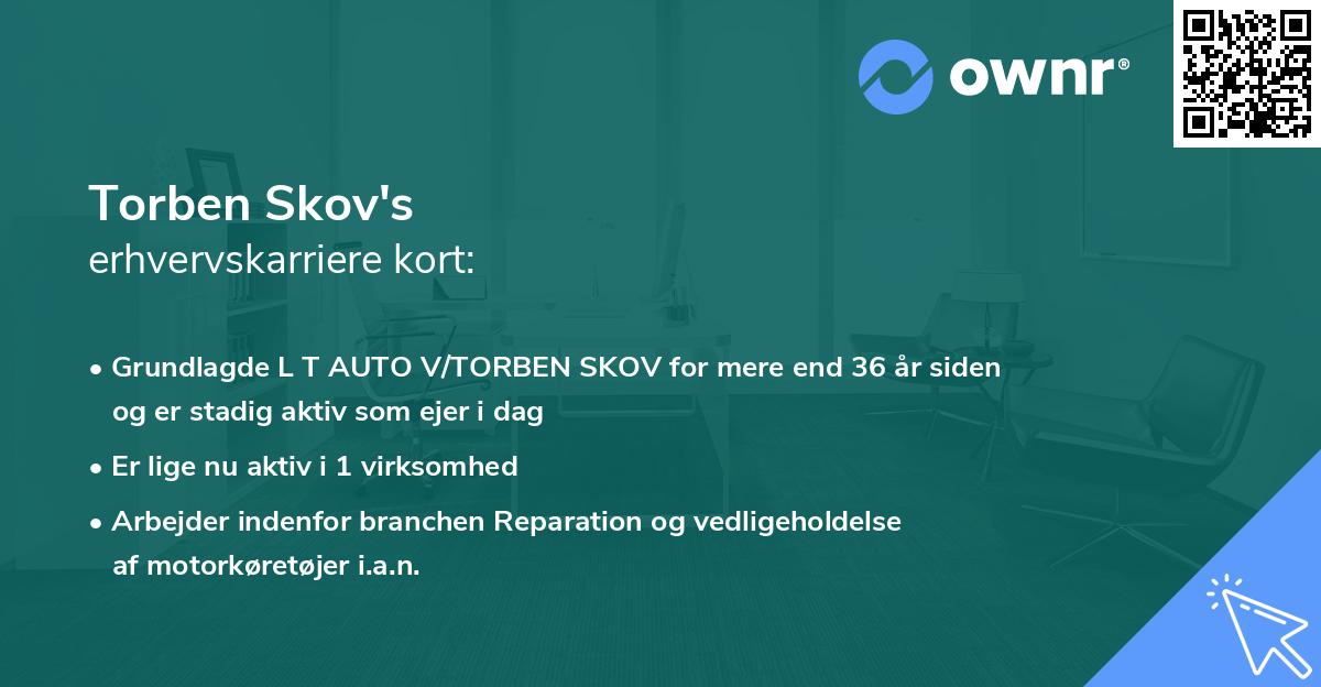 Torben Skov's erhvervskarriere kort