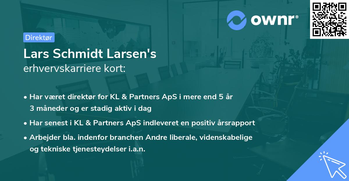 Lars Schmidt Larsen's erhvervskarriere kort