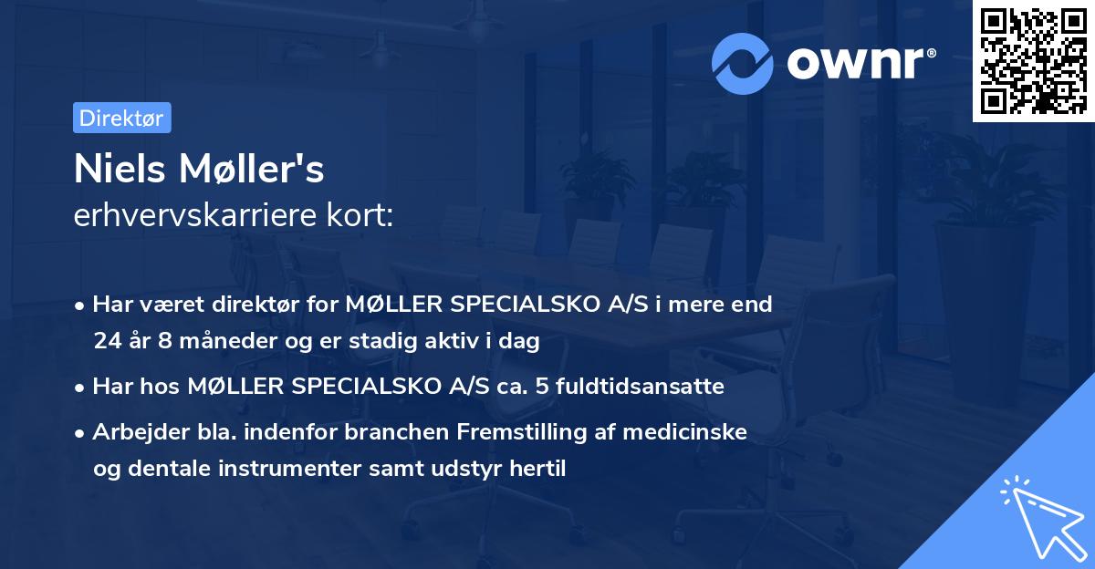 Niels Møller's erhvervskarriere kort