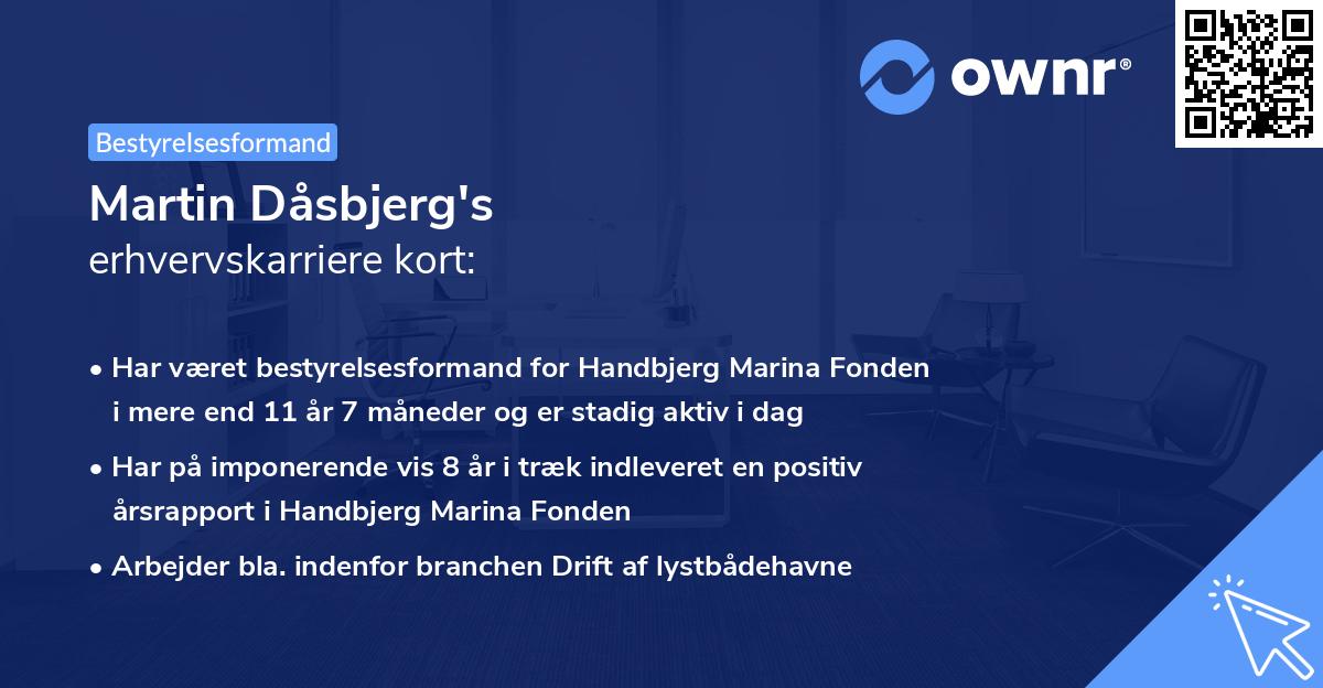 Martin Dåsbjerg's erhvervskarriere kort