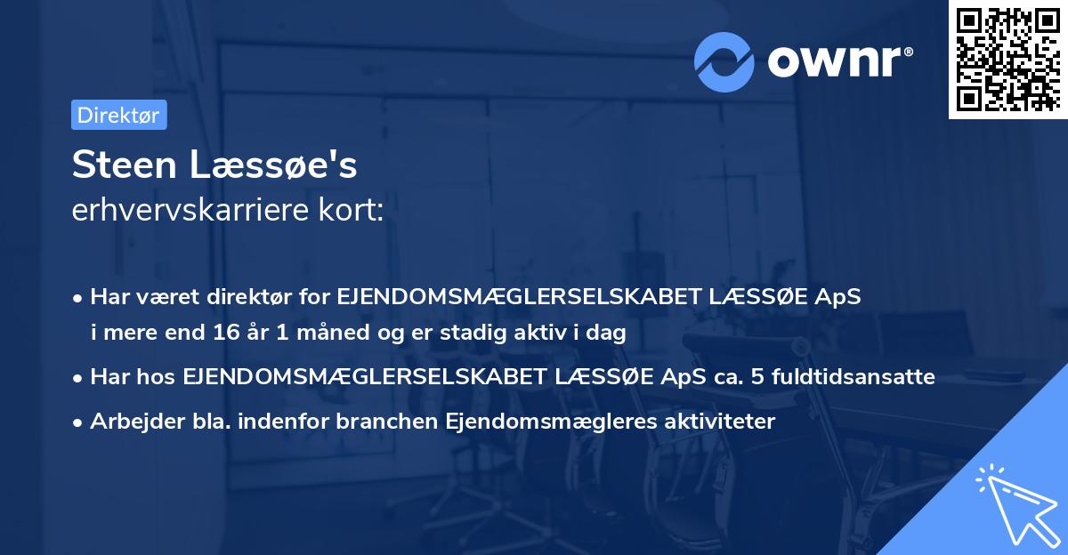 Steen Læssøe's erhvervskarriere kort