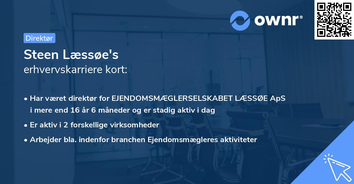 Steen Læssøe's erhvervskarriere kort