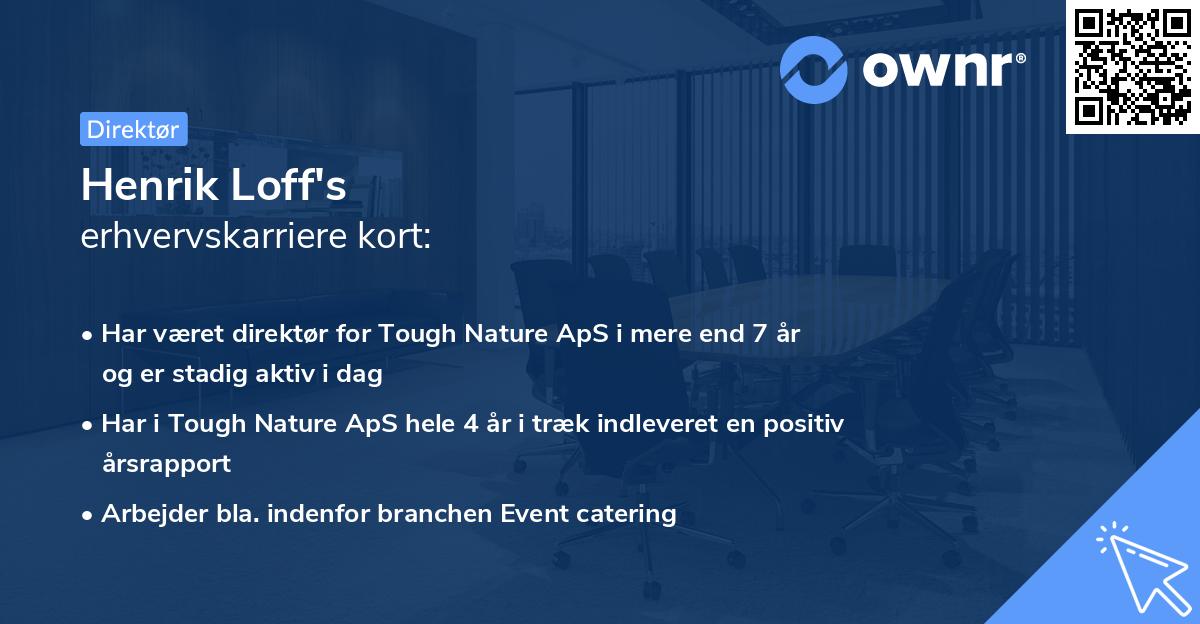 Henrik Loff's erhvervskarriere kort