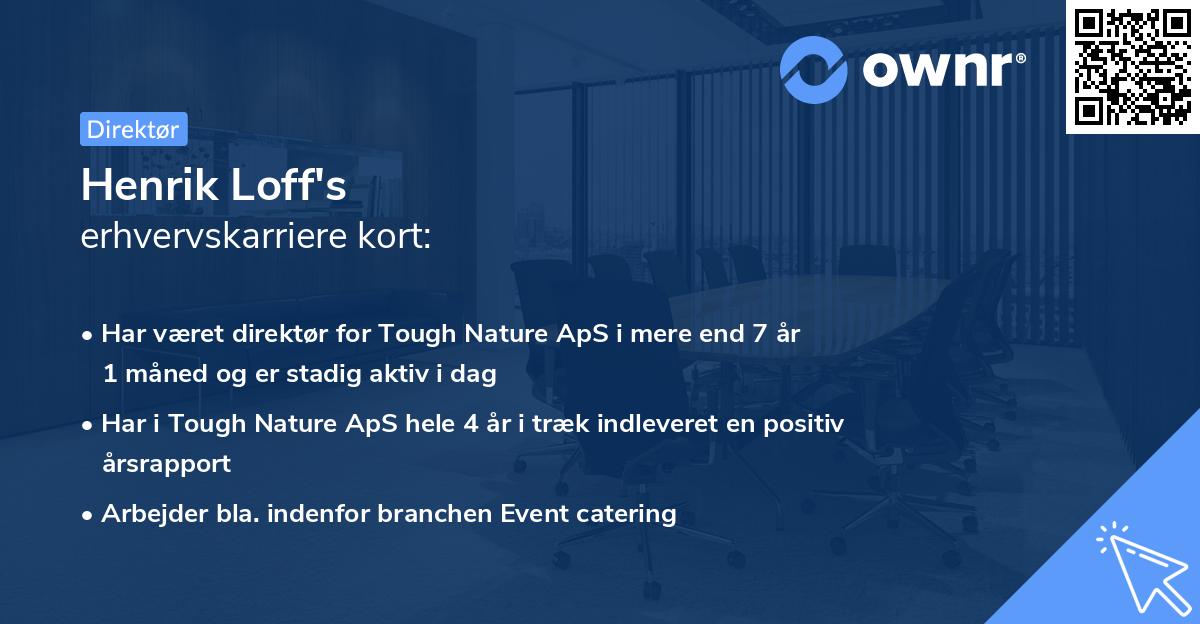 Henrik Loff's erhvervskarriere kort