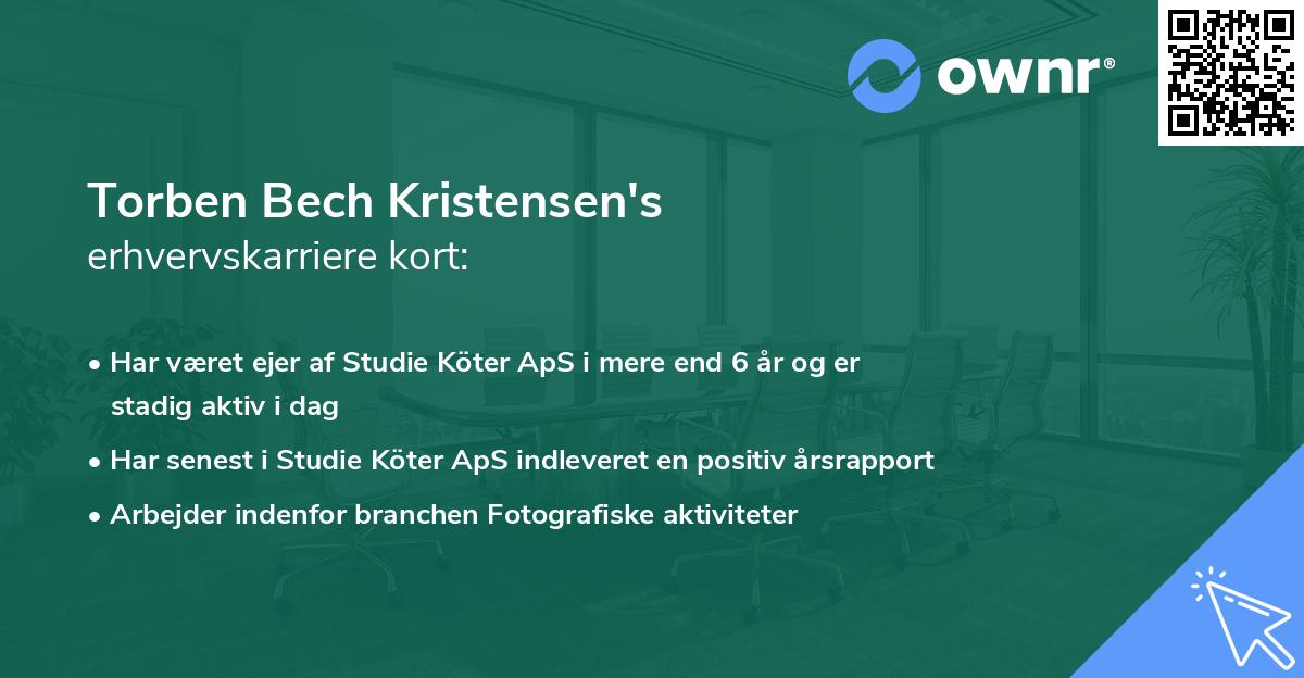 Torben Bech Kristensen's erhvervskarriere kort
