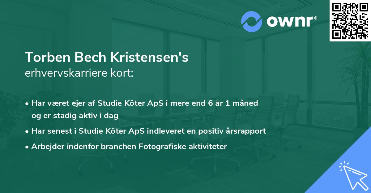Torben Bech Kristensen's erhvervskarriere kort