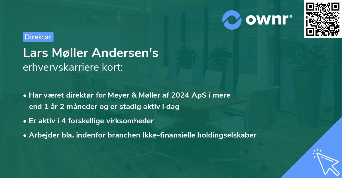 Lars Møller Andersen's erhvervskarriere kort