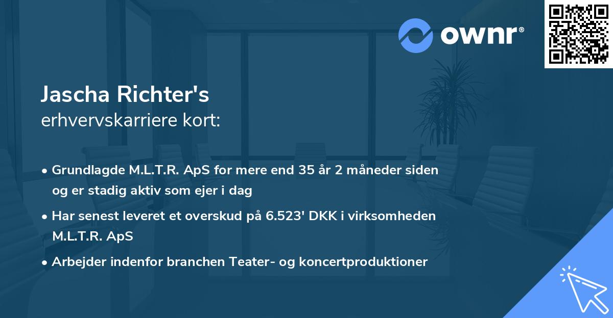 Jascha Richter's erhvervskarriere kort