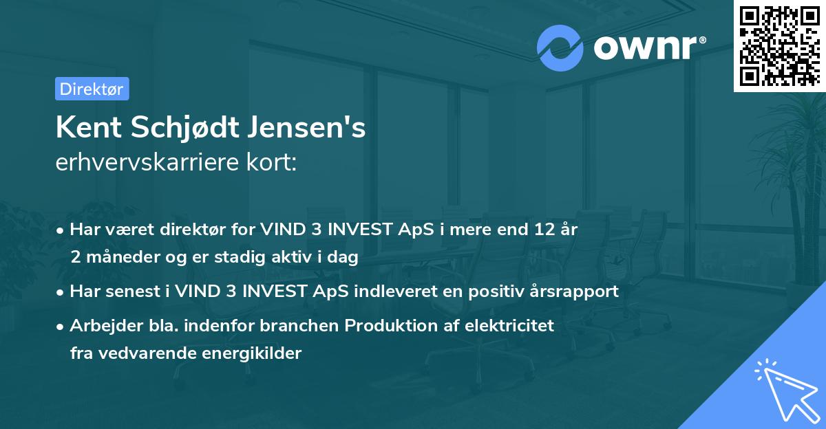 Kent Schjødt Jensen's erhvervskarriere kort