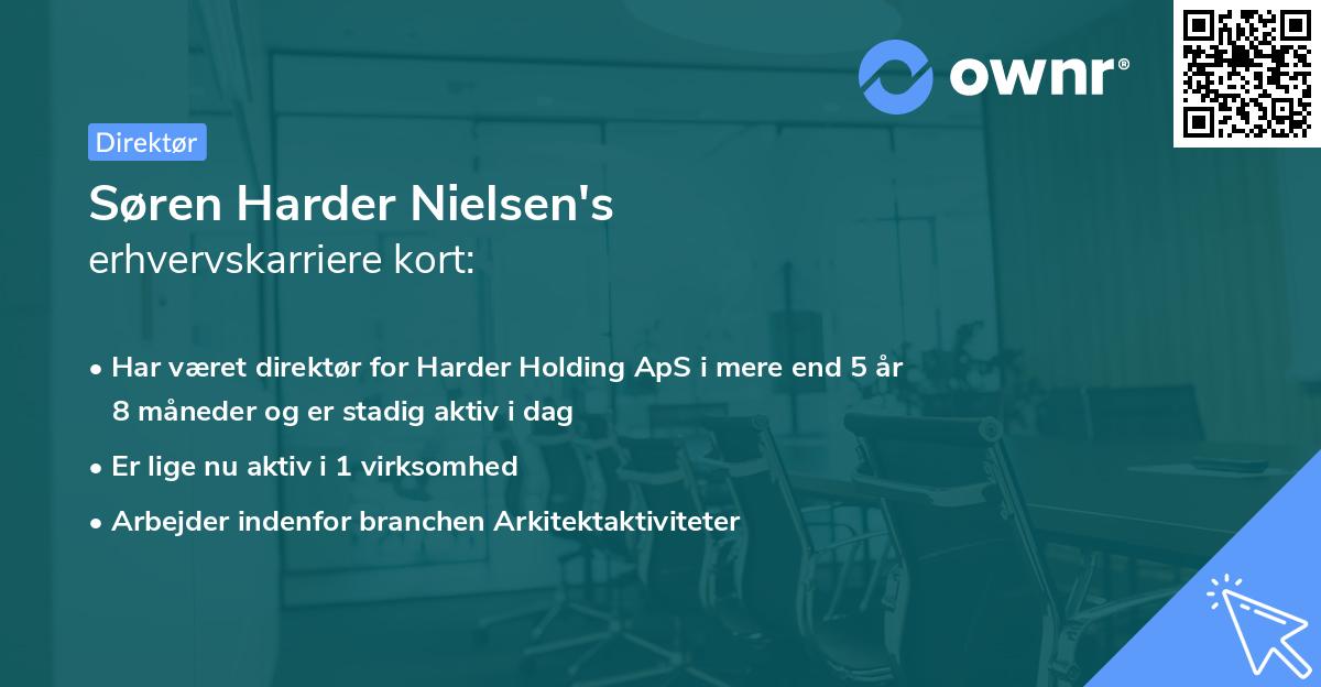 Søren Harder Nielsen's erhvervskarriere kort