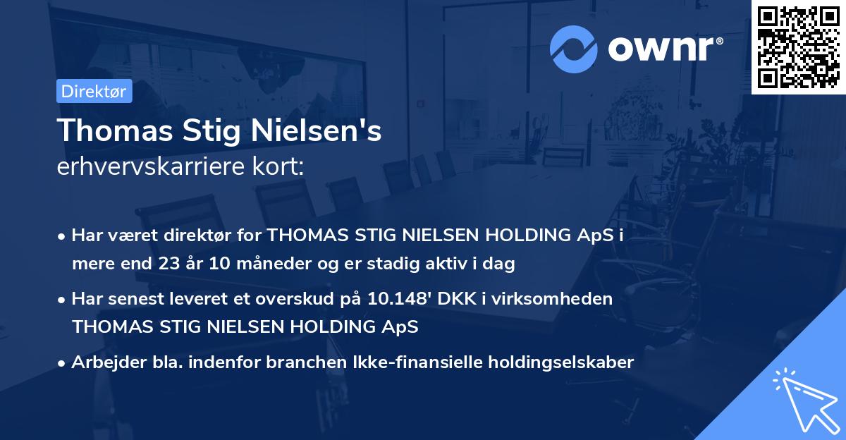 Thomas Stig Nielsen's erhvervskarriere kort