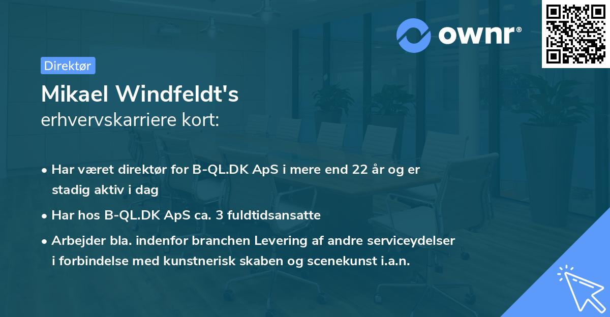Mikael Windfeldt's erhvervskarriere kort
