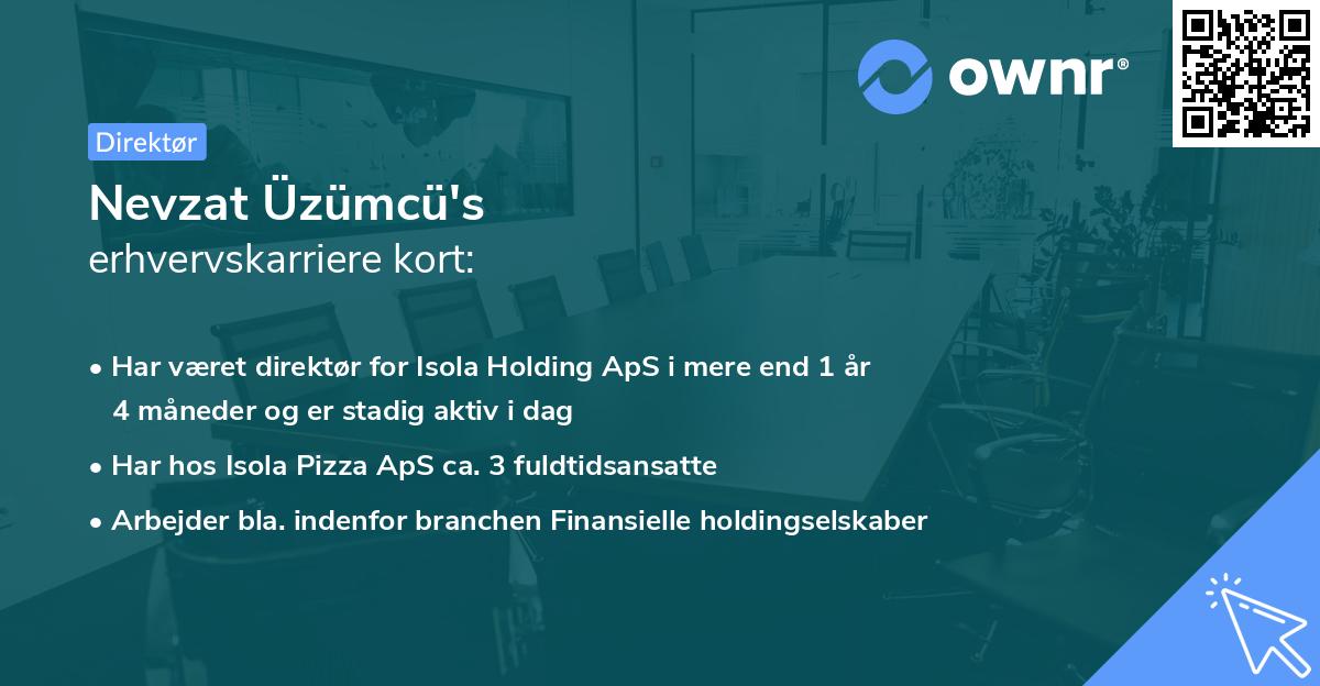 Nevzat Üzümcü's erhvervskarriere kort